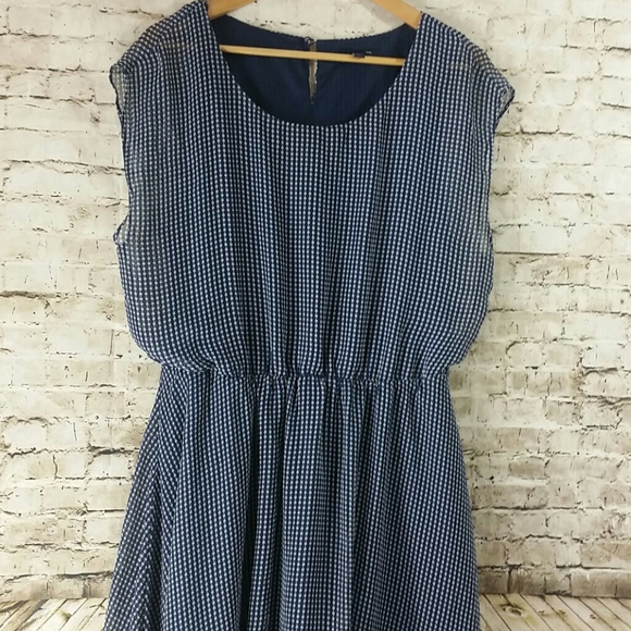 Gap Xl dress sleeveless blue white Euc - Picture 5 of 7